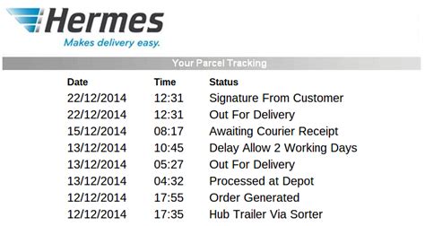 hermes out for delivery